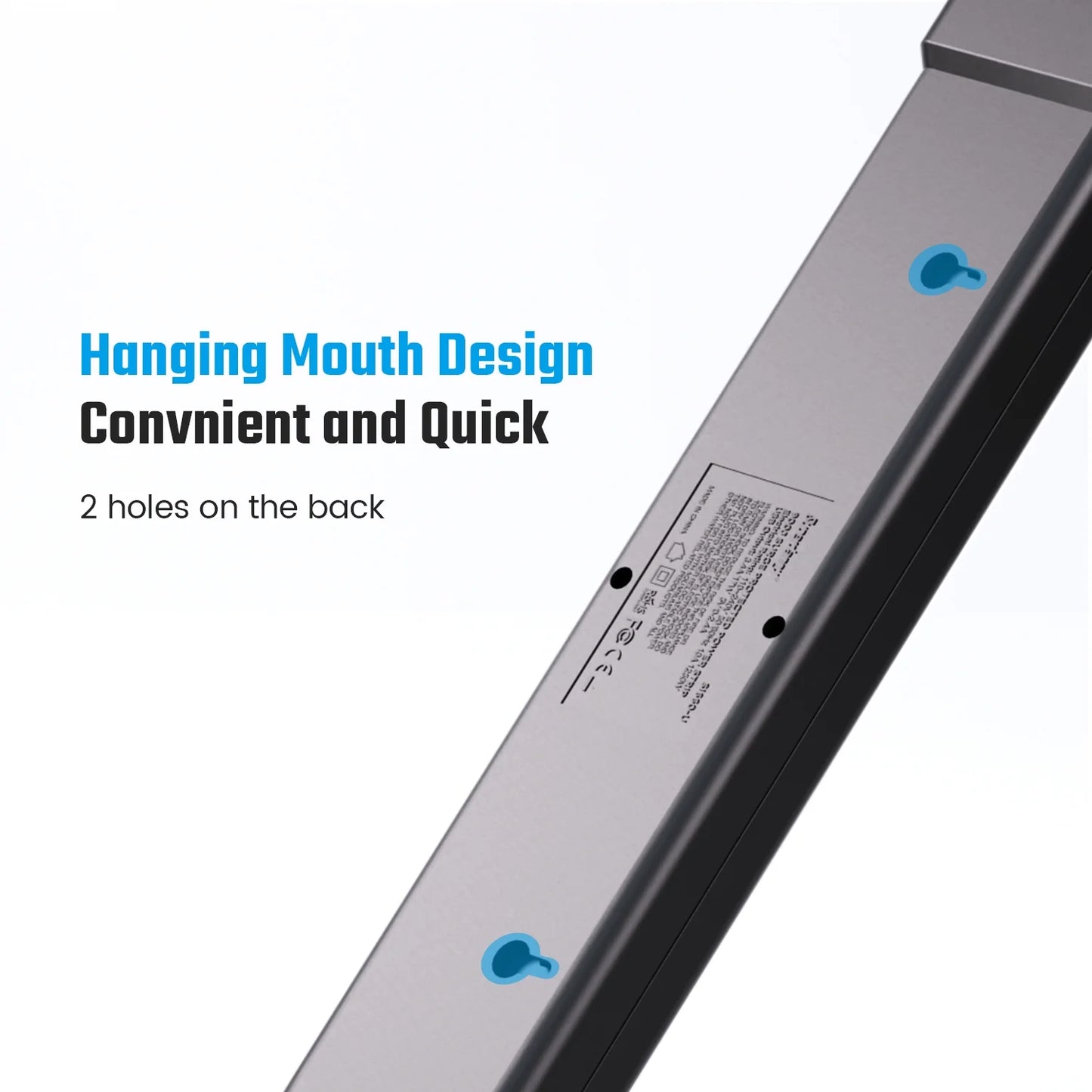 Surge Protector Power Strip with USB Ports 6AC Outlets Extender 4Ft Wall Mountable