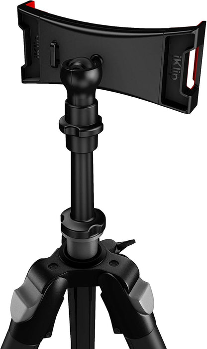 Iklip 3 Video Universal Ipad, Tablet Tripod Mount with 360 Degree Swivel, Soft-Touch Rubber Grip, Easy Insertion and Rotation and Rugged Thermoplastic Design, Fits Any 7”-12. 1” Tablet