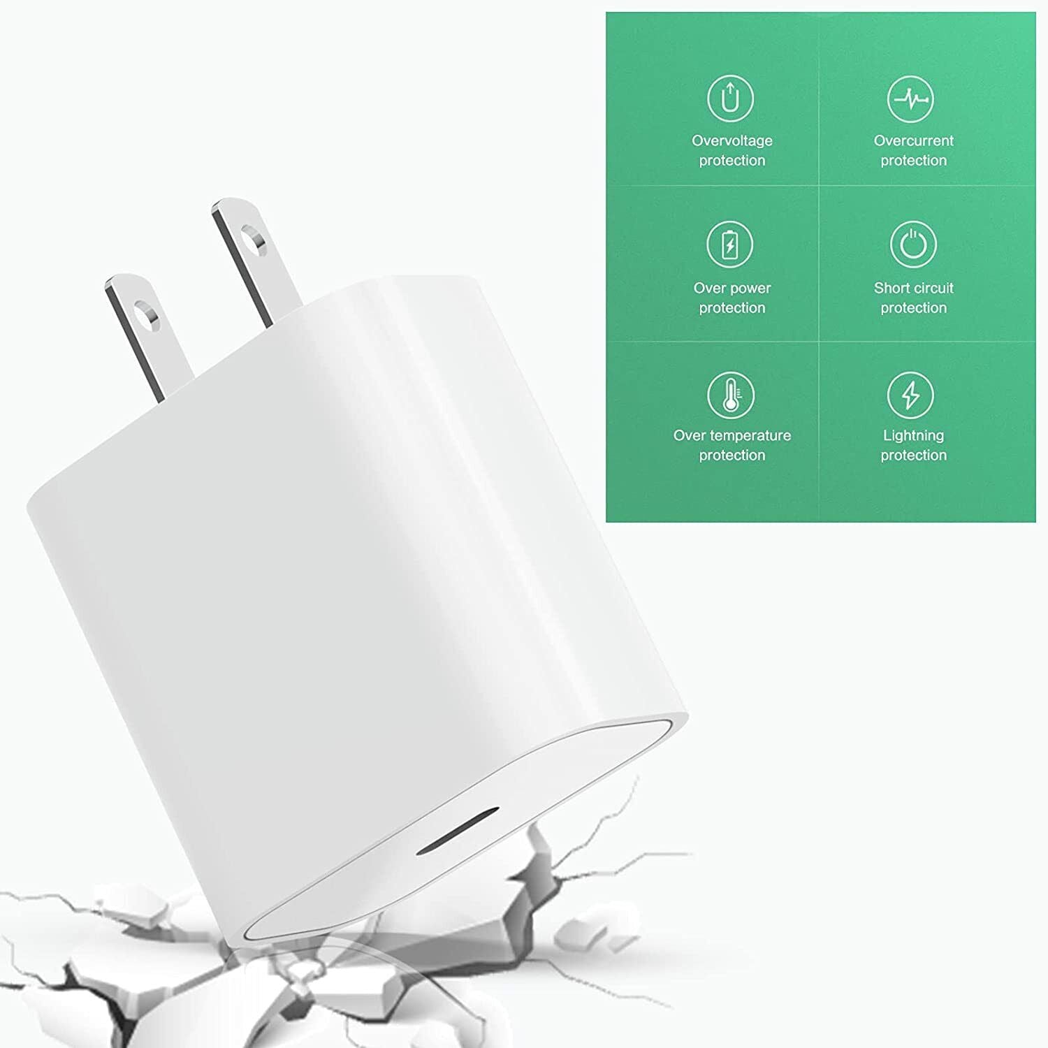 Wholesale 20W Type USB-C Fast Charger Adapter for Iphone 15 14 13 12 11 Pro Max