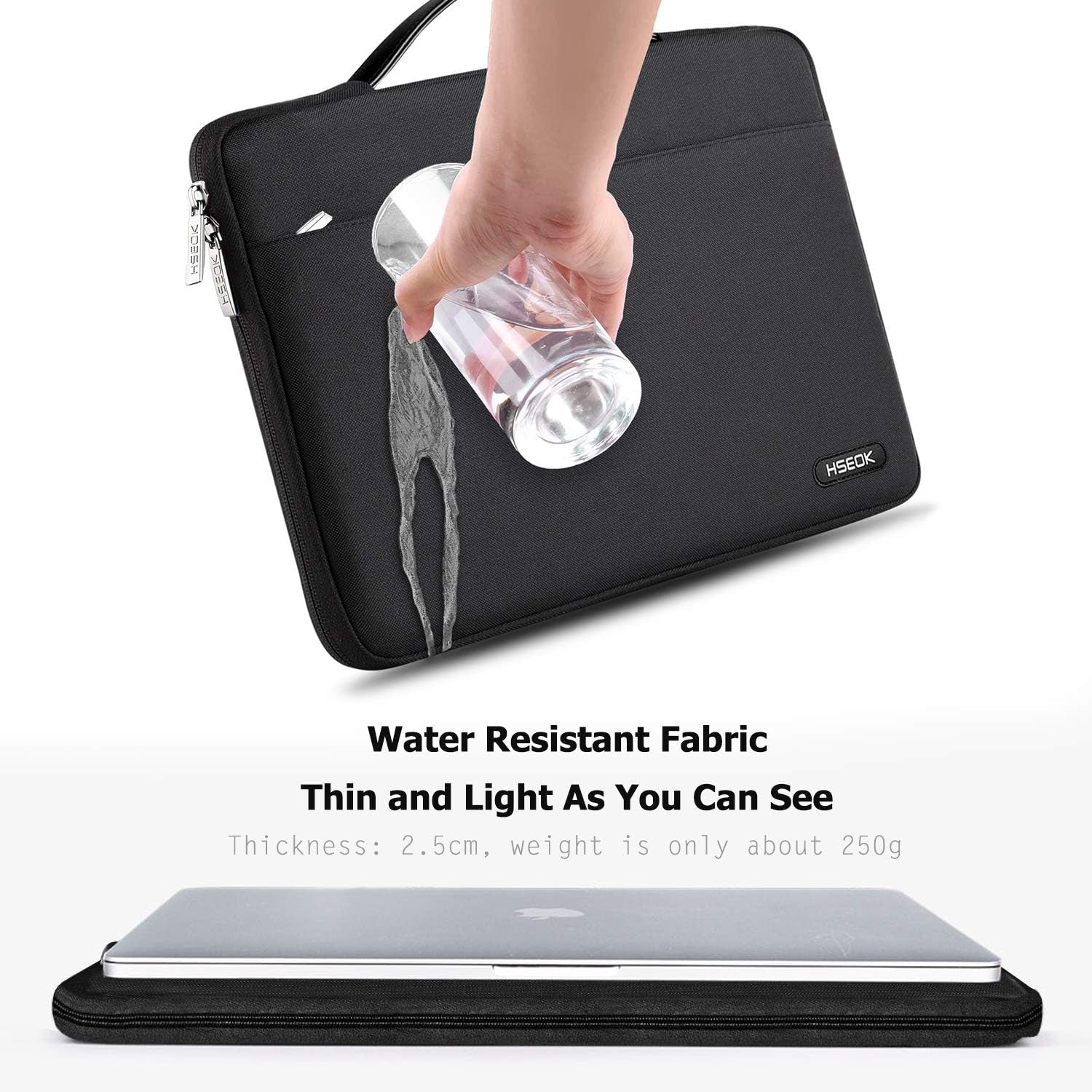 Laptop Sleeve 13-14 Inch Case Briefcase Compatible with Macbook Pro 14 Inch M4/M3/M2/M1 All Model of 13.3 Inch Mac Air/Pro, XPS 13 14, Most Popular 13"-14" Notebooks,B01K01