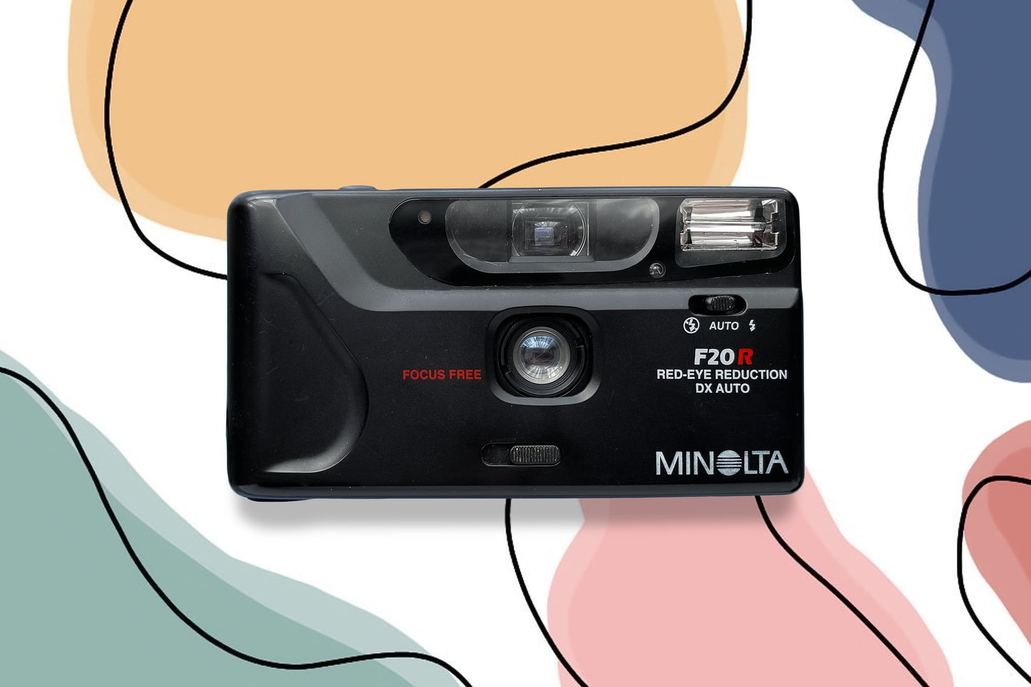Film Camera Minolta F20R / Vintage Film Camera / 35Mm Point and Shoot Camera